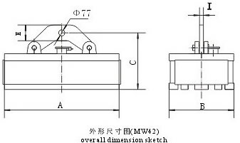 MW42系列吊運(yùn)方坯、型鋼用起重電磁鐵